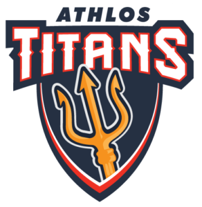Athlos Titans mascot logo