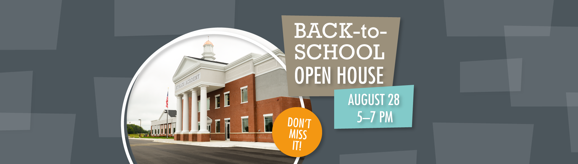 Back-to-School Open House - August 28, 5–7 pm